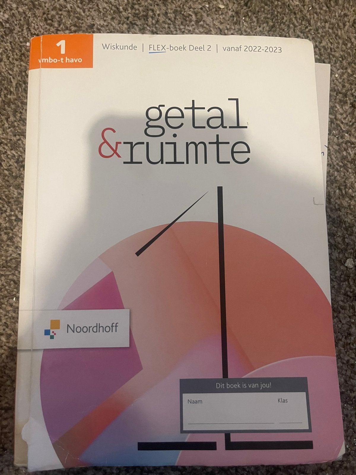 Getal en ruimte -wiskunde 1 vmbo-t havo, Boeken, Ophalen, Zo goed als nieuw, VMBO