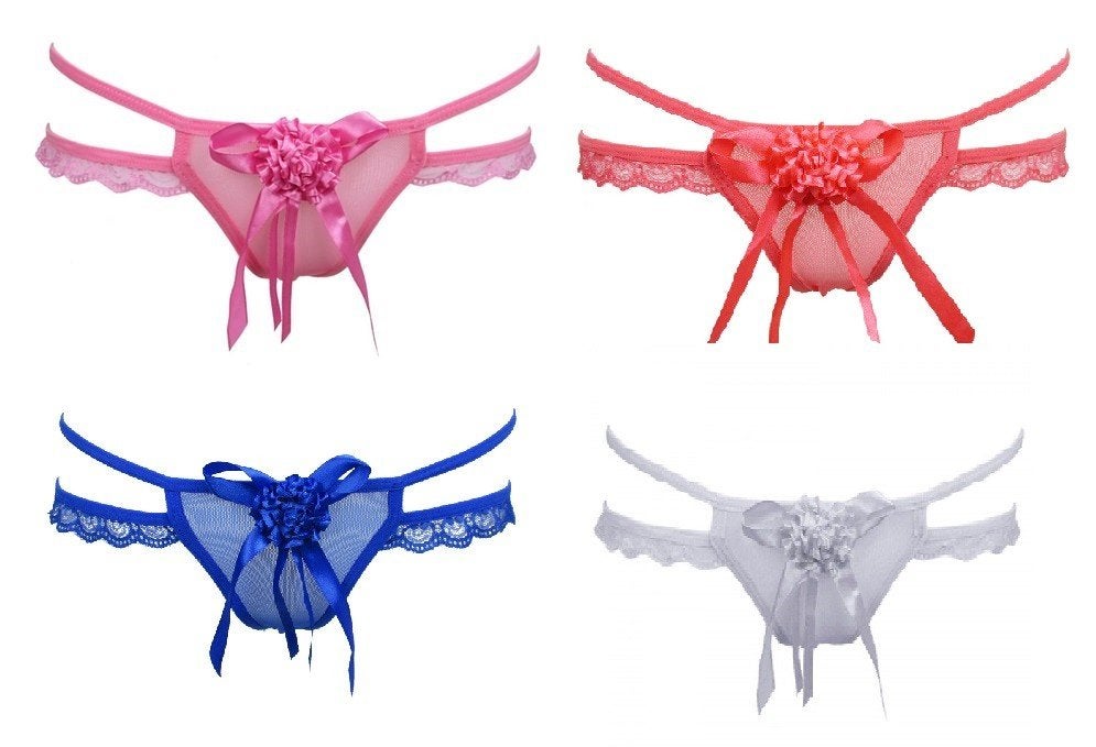 4 Nieuwe Rozet Strings - Maat Small, Kleding | Dames, Ophalen of Verzenden, String