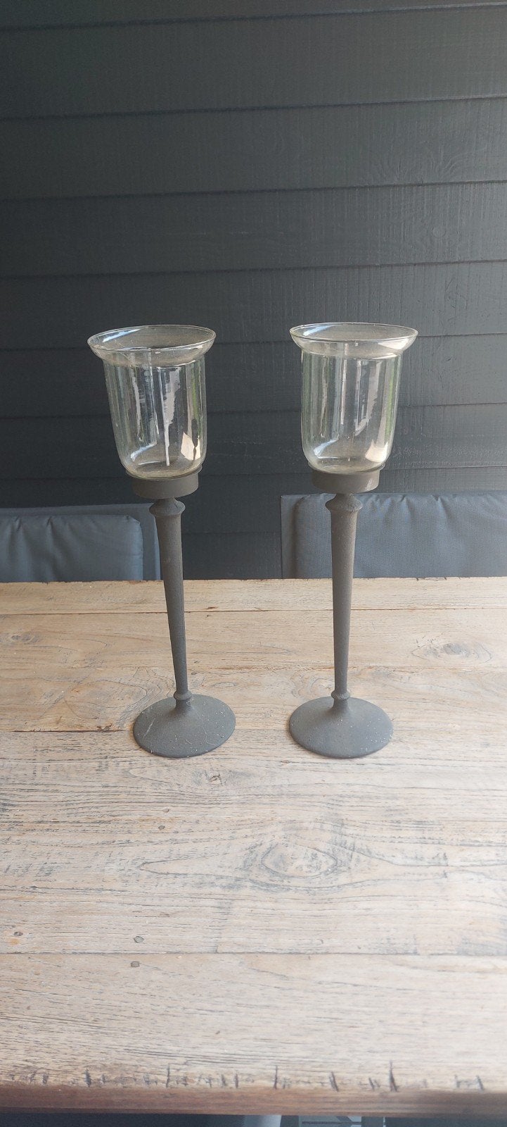 2 kandelaars, Antiek en Kunst, Curiosa en Brocante, Ophalen