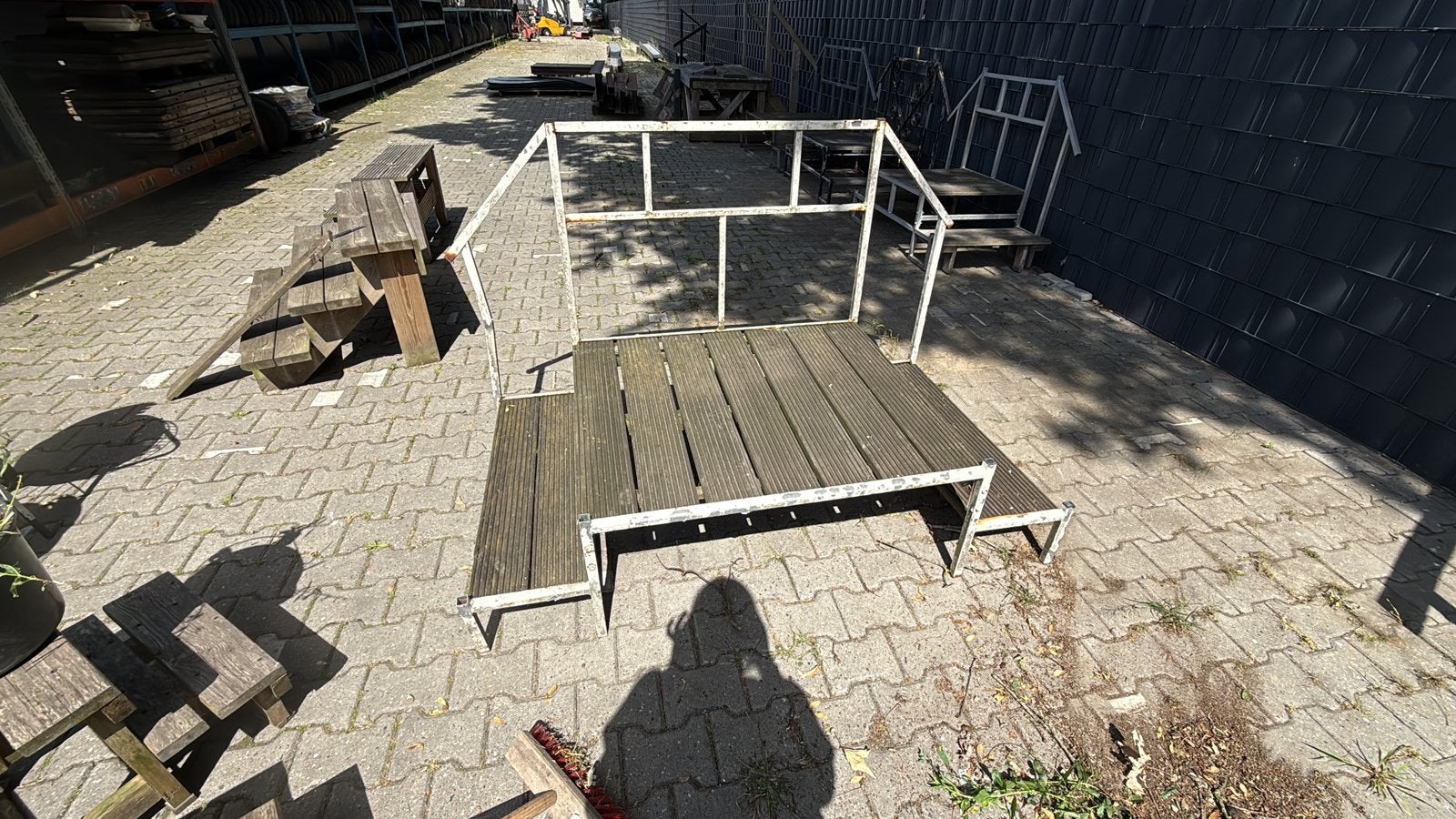Metalen/houten trapje, Ophalen, Gebruikt