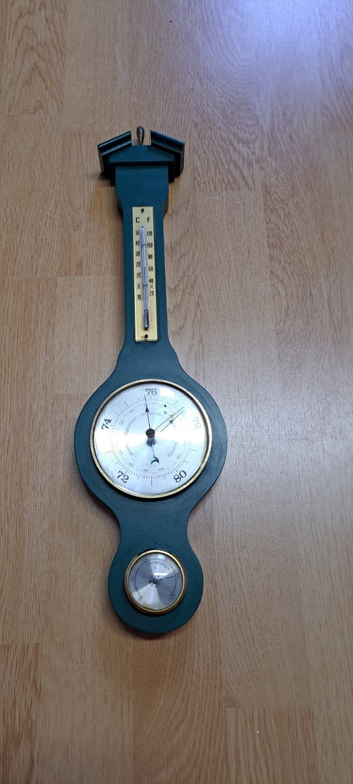 Vintage West-Germany Barometer met Thermometer., Ophalen of Verzenden, Zo goed als nieuw