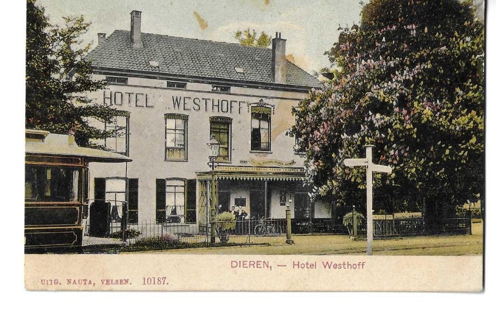 dieren  hotel westhoff  uitg nauta  1907 wed slettenaar, Verzenden, Voor 1920, Gelopen, Gelderland