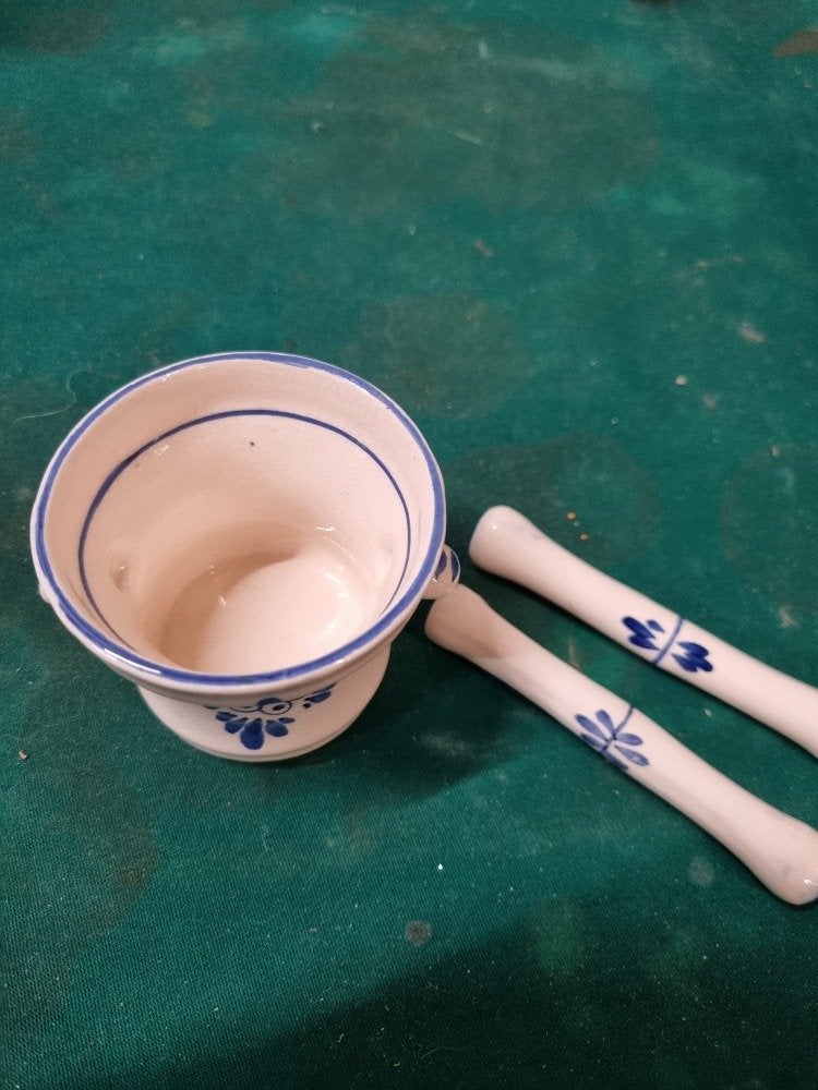 vijzel apotheker met 2 stampers delfts vintage, Ophalen of Verzenden, 'T Olde Gre-j, Info@toldegrej.nl, Endepoelstraat 20f Didam