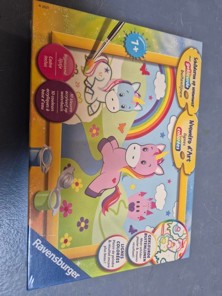Ravensburger Schilderen op nummer Eenhoorns 7+, Hobby en Vrije tijd, Schilderen, Ophalen of Verzenden