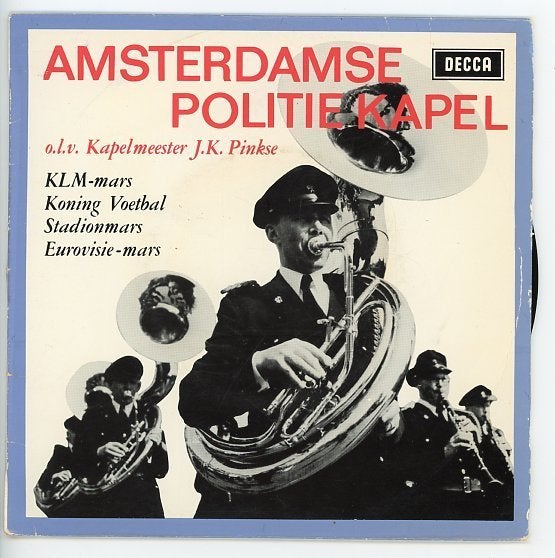 E.P. van de Amsterdamse Politiekapel uit 1965 ***, Cd's en Dvd's, Gebruikt, 7 inch, Ophalen of Verzenden, Levenslied of Smartlap