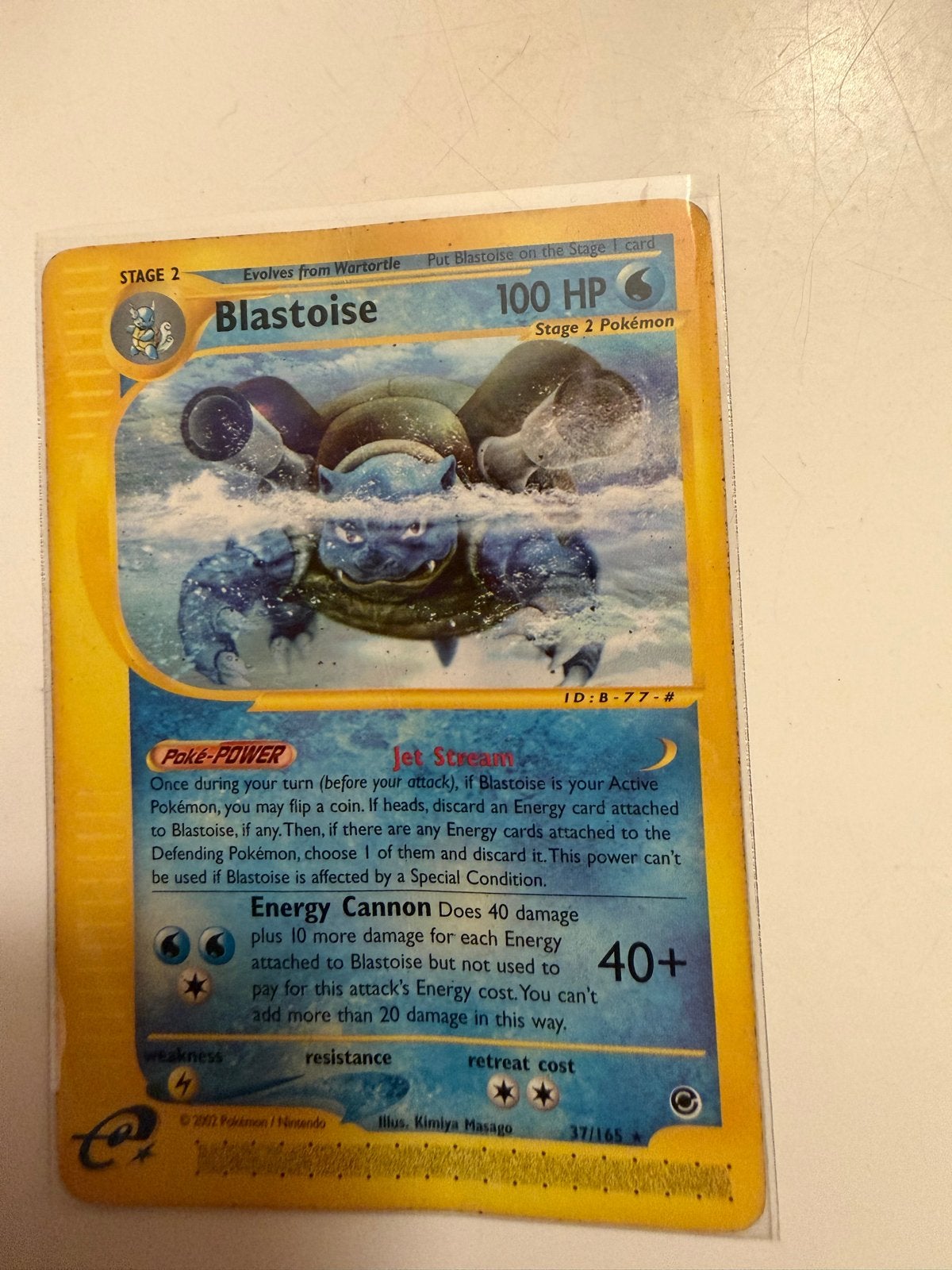 Pokémon Blastoise, Hobby en Vrije tijd, Ophalen of Verzenden, Gebruikt, Losse kaart
