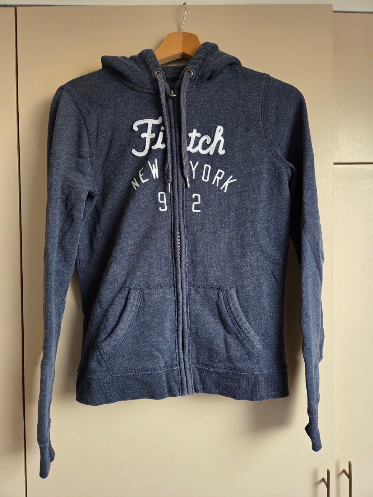 Abercrombie & Fitch hoodie maat M, Maat 38/40 (M), Blauw, Ophalen of Verzenden, Gedragen