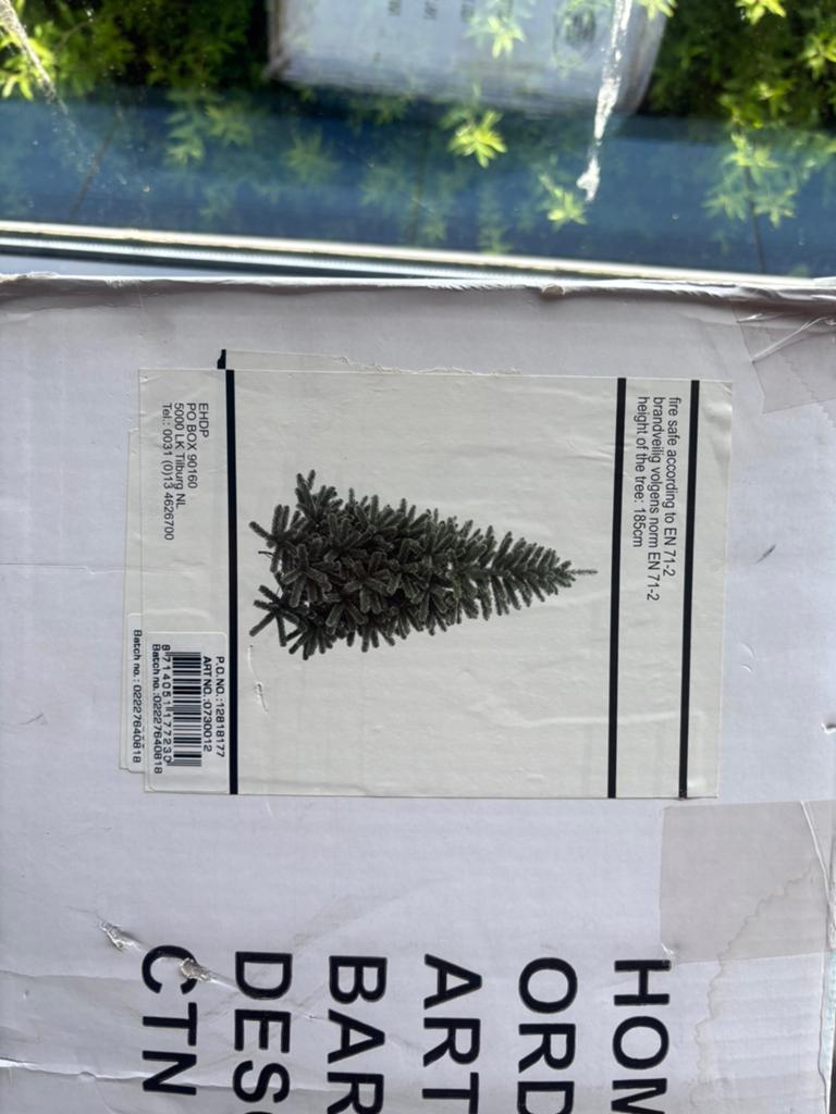 Kunstkerstboom 185cm, Diversen, Kerst, Ophalen of Verzenden