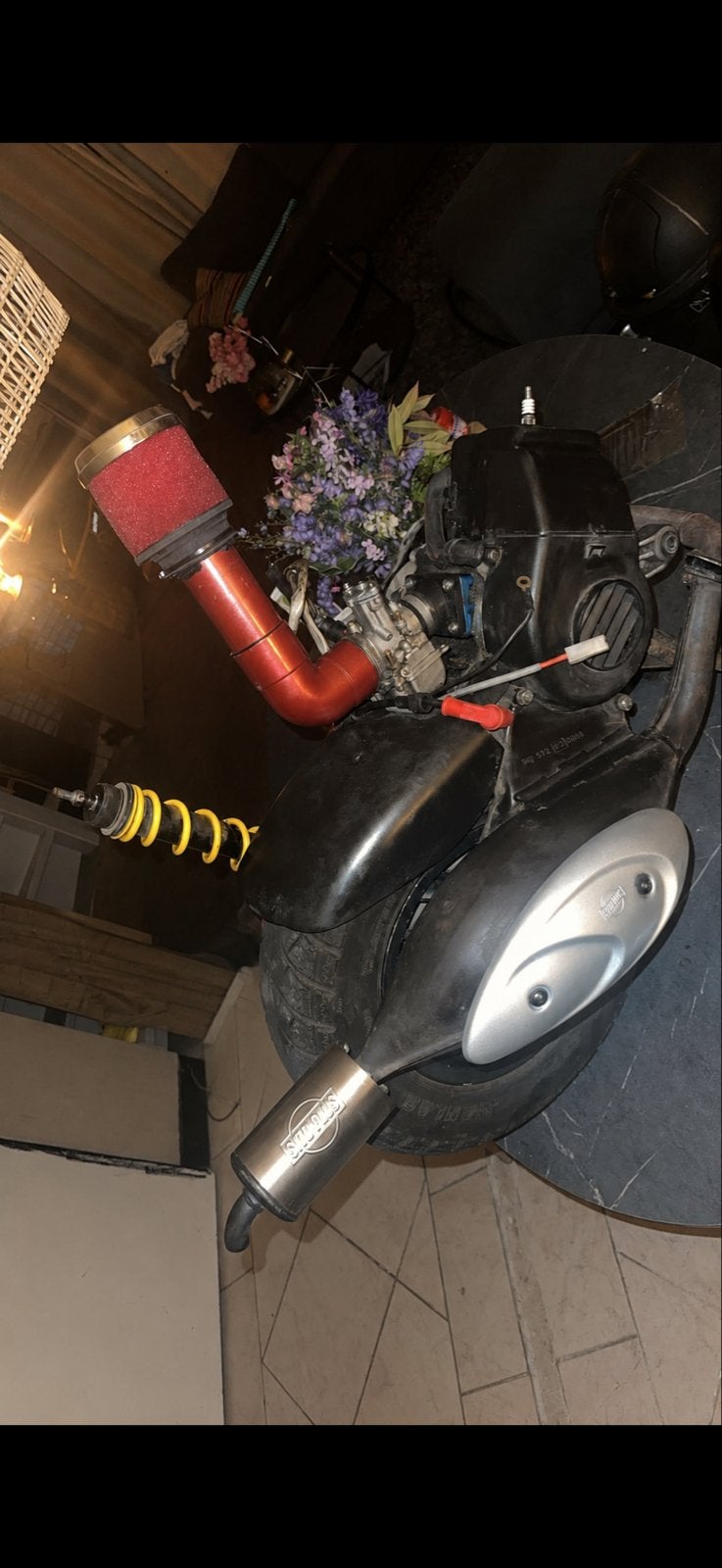 Piaggio Typhoon 70cc project met Zip frame en onderdelen, Ophalen, Gebruikt, Blok, Piaggio