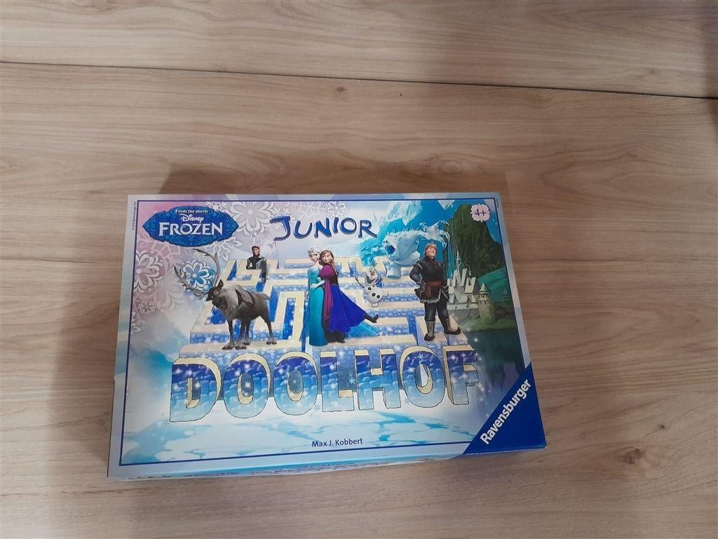 Junior doolhof disney frozen - s1519, Hobby en Vrije tijd, Gezelschapsspellen | Bordspellen, Verzenden, Zo goed als nieuw