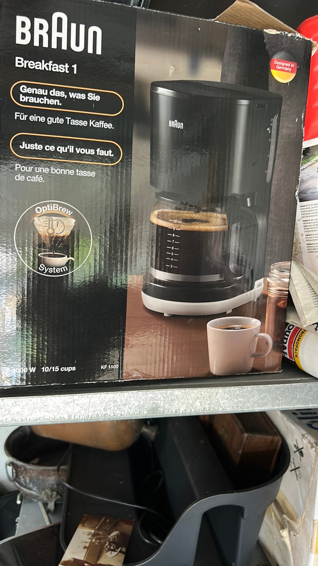 Koffiezetapparaat met filter braun, Ophalen, Zo goed als nieuw
