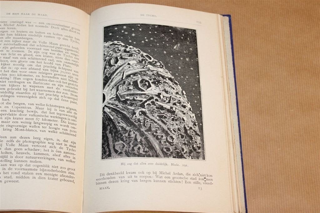 De Reis naar de Maan — Jules Verne Wonderreizen [1910], Ophalen of Verzenden, Gelezen