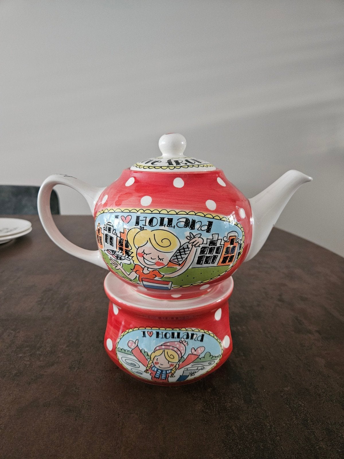 Blond Amsterdam theepot met warmhouder, Huis en Inrichting, Keuken | Servies, Ophalen of Verzenden, Nieuw, Aardewerk, Overige typen