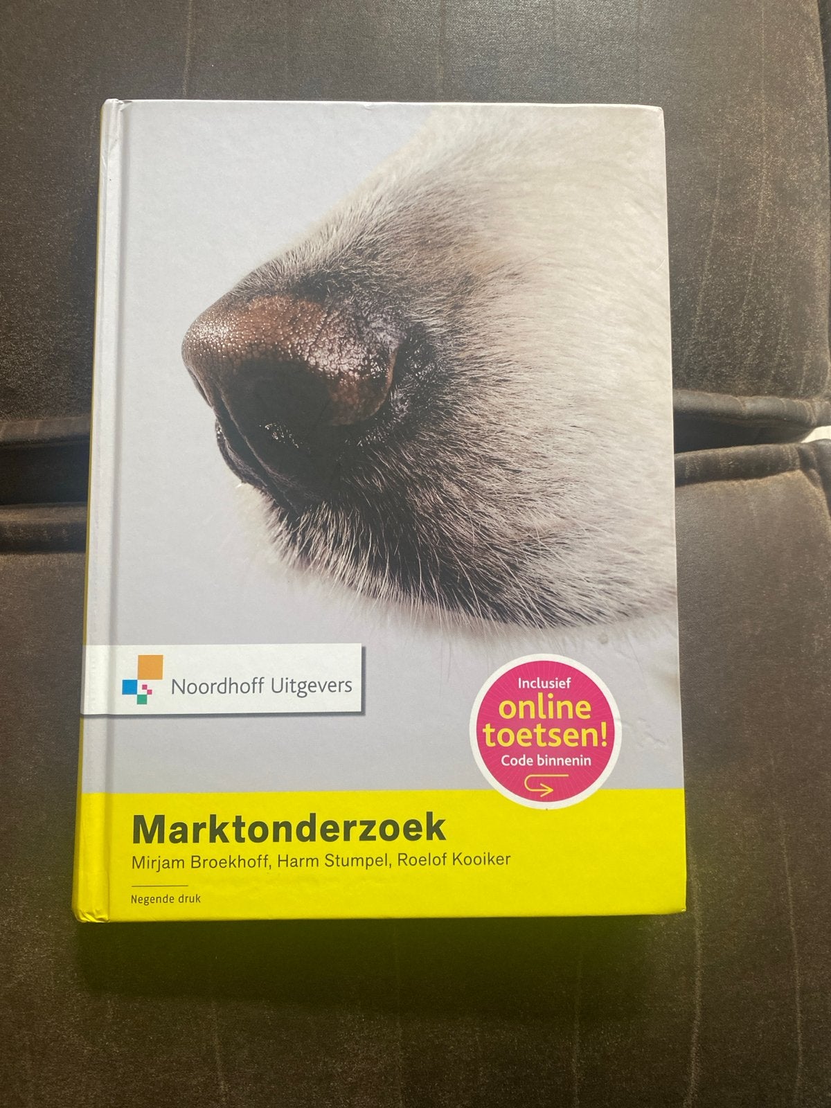 Marktonderzoek - Negende druk (incl. online toetsen), Ophalen of Verzenden, Gamma, Zo goed als nieuw, HBO