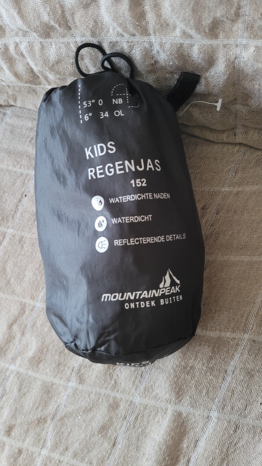 Mountainpeak Kids Regenjas Maat 152 - Waterdicht, Ophalen of Verzenden, Nieuw, Mountainpeak, Jongen of Meisje