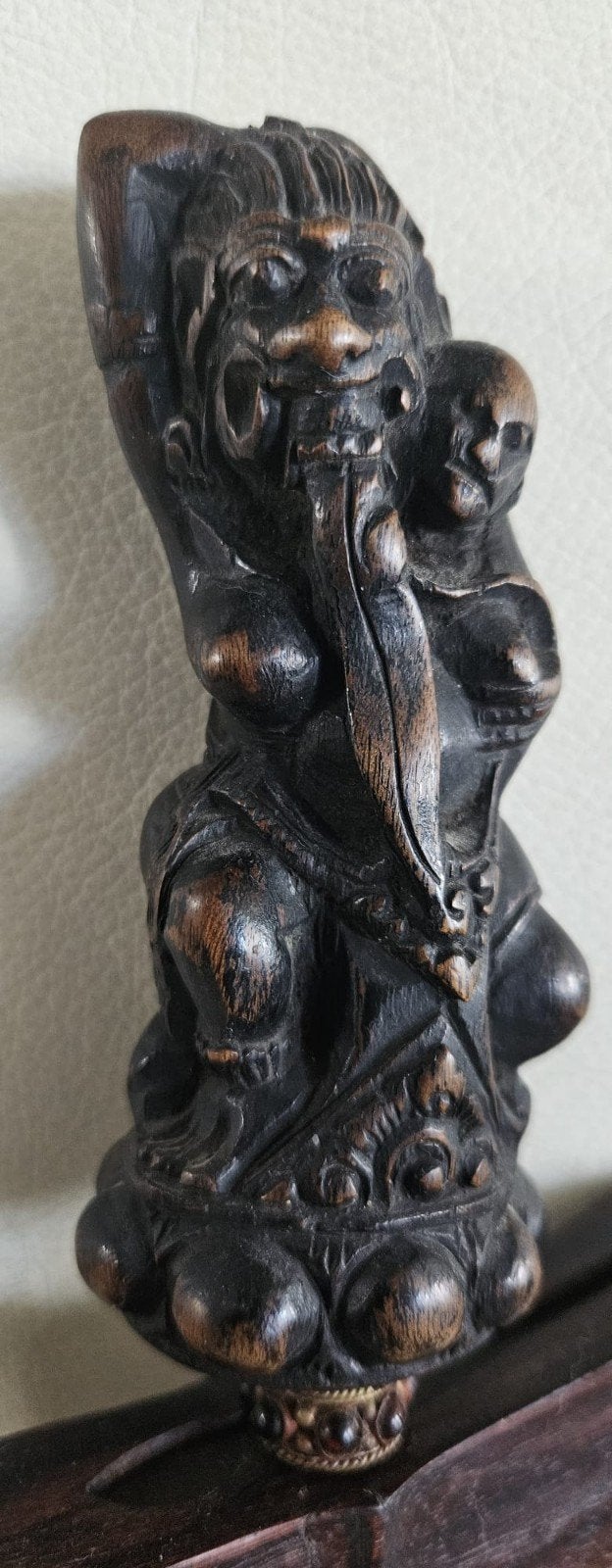 Antieke Kris Keris met prachtig bewerkt handvat, Antiek en Kunst, Ophalen of Verzenden