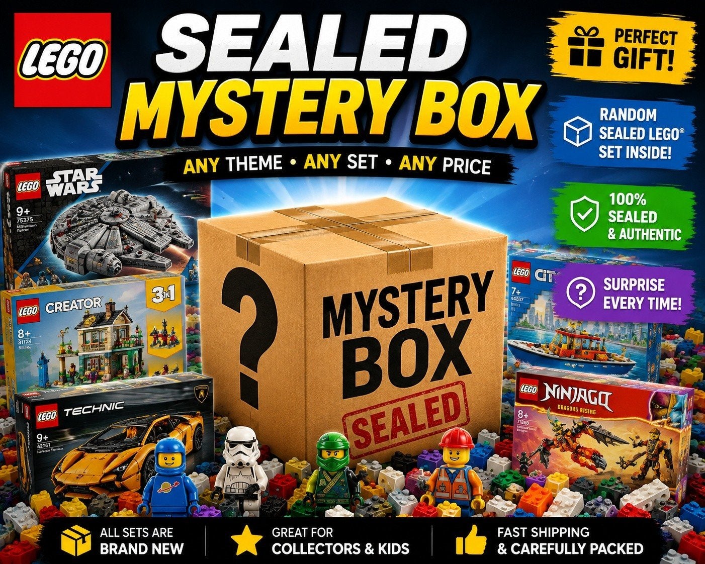 sealed lego mystery boxes, Lego, Nieuw, Ophalen of Verzenden, Compleet