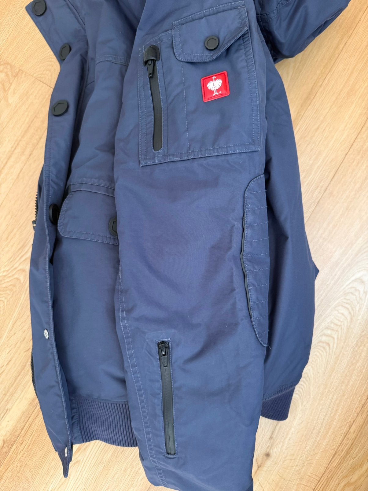 Straus Heren Jack Maat L, Ophalen, Zo goed als nieuw, Maat 52/54 (L), Blauw