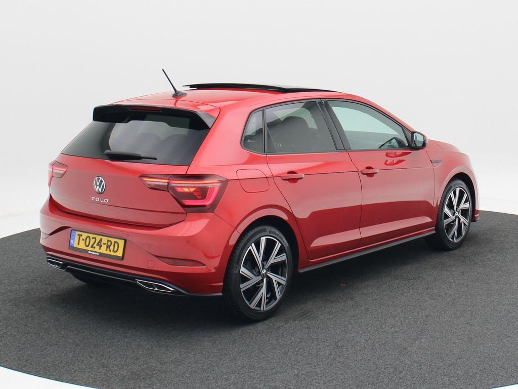Volkswagen Polo 1.0 TSi R-Line | Full LED IQ | Panoramadak |, Voorwielaandrijving, Stof, Gebruikt, 49 €/maand