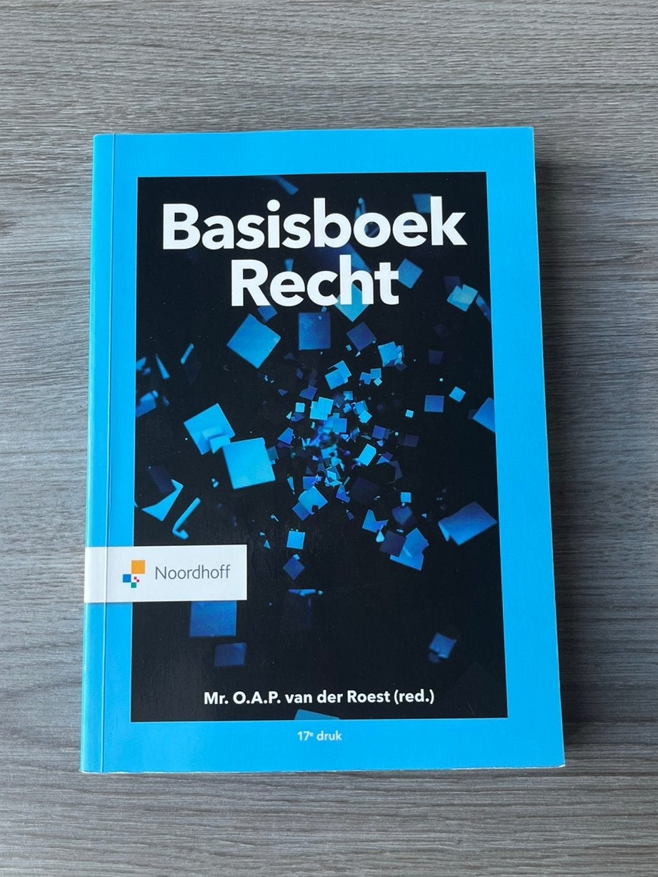 Basisboek recht 17e druk, Boeken, Ophalen of Verzenden, Nieuw, Economie en Marketing