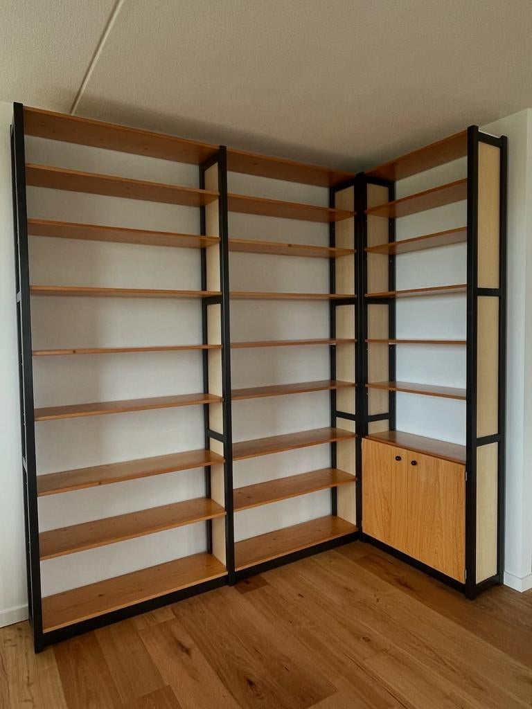 Lundia wandkast/stellingkast 30x248cm met planken, Huis en Inrichting, Kasten | Boekenkasten, Overige houtsoorten, Met plank(en)