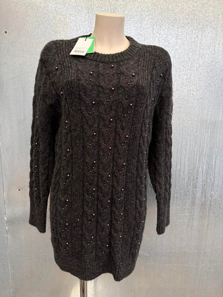 Trui - jurk lange M pearl €269,95 wol dante6 dante 6, Ophalen of Verzenden, Zo goed als nieuw, Maat 38/40 (M), Grijs