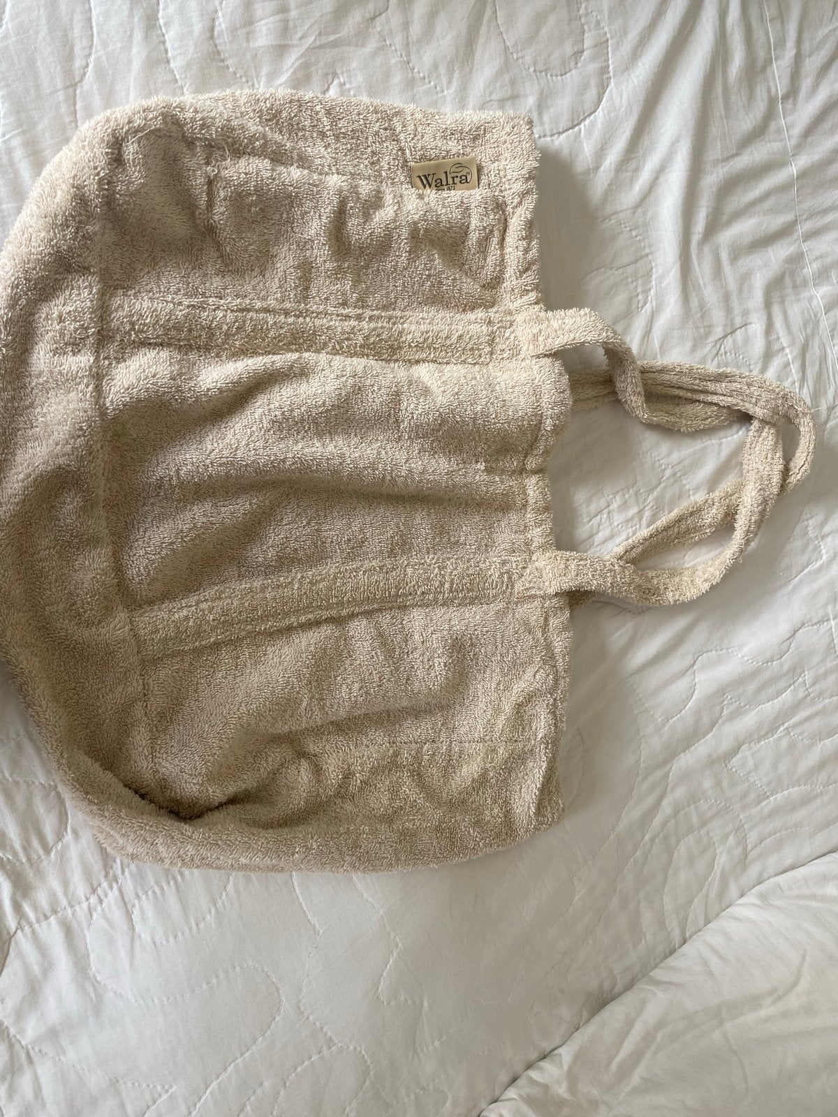 Walra Terry Shopper - Beige, Ophalen of Verzenden, Zo goed als nieuw, Beige, Shopper