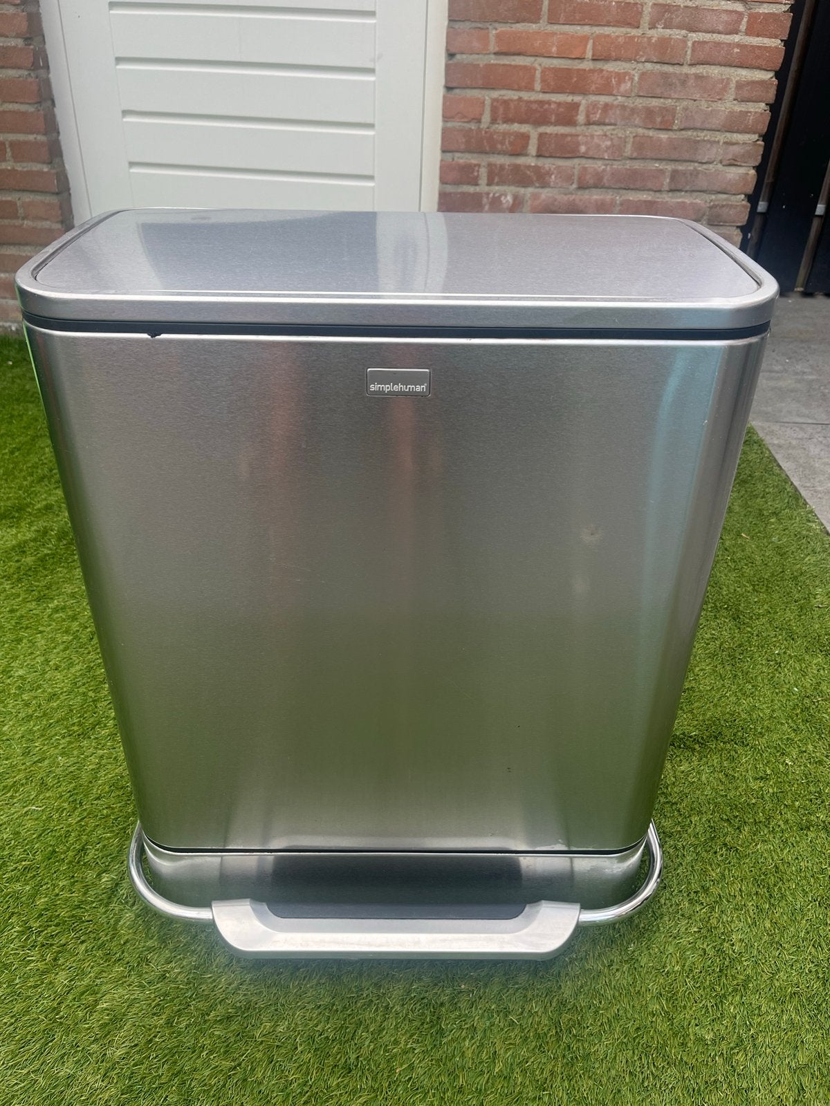 Simplehuman prullenbak 58 liter met pedaal, Ophalen, Met pedaal, 40 liter of meer, Zo goed als nieuw