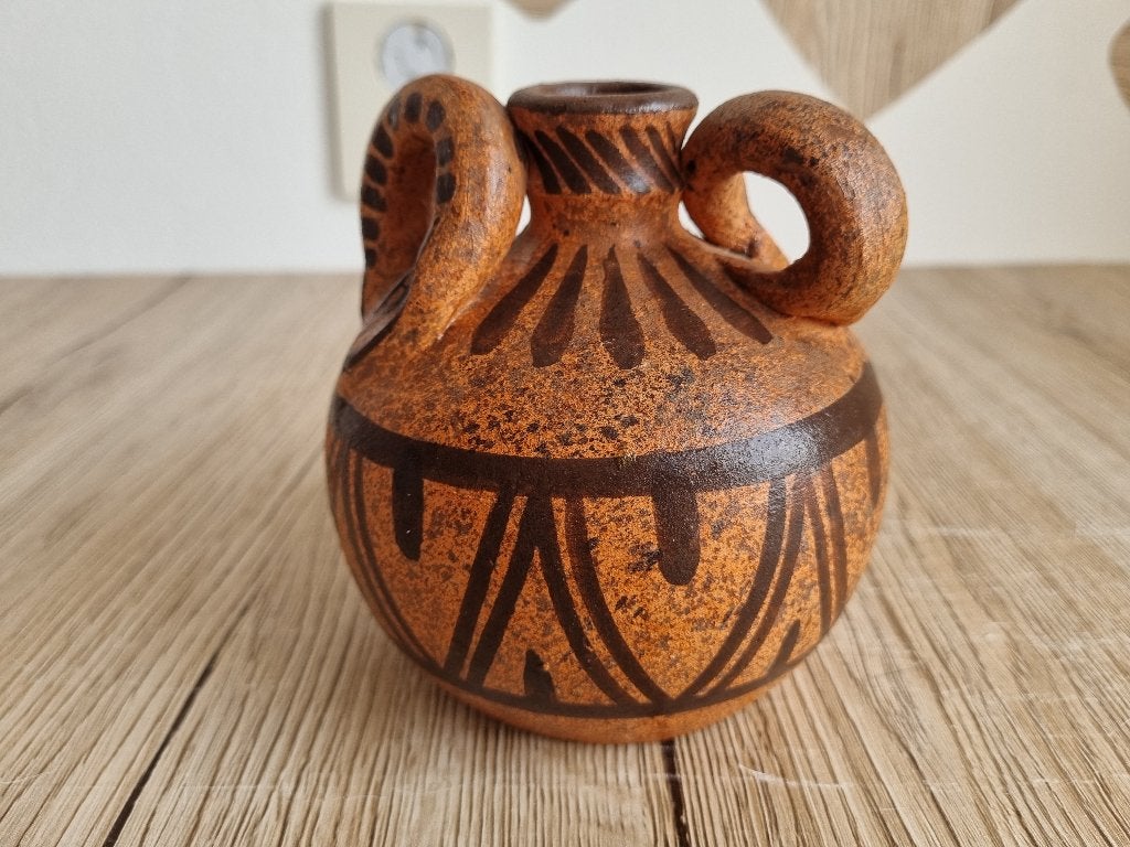 Vintage Aardewerk Pottery Kruikje Botijo JC Robalo Portugal, Verzenden