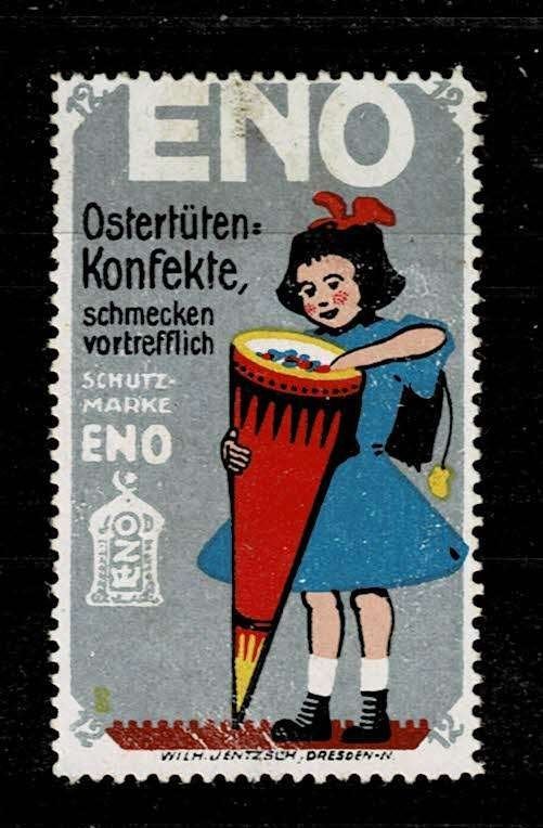 sluitzegel Duitsland ENO ZUCKERTÜTE, Ophalen of Verzenden, Overige thema's
