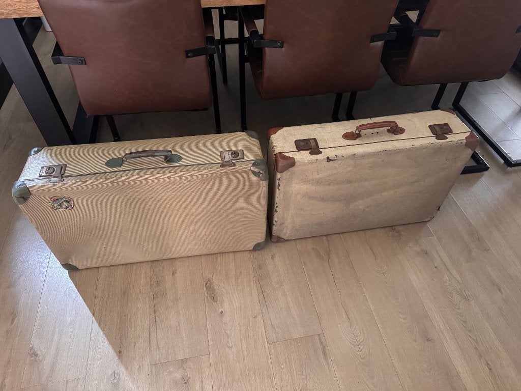 Vintage koffers, Ophalen of Verzenden, Gebruikt, Overige materialen, 70 cm of meer