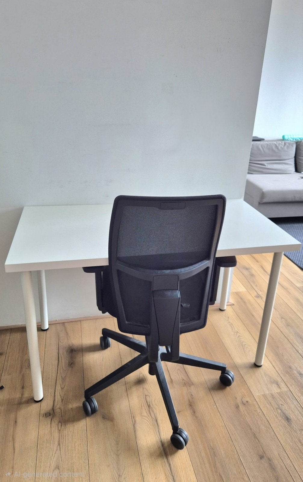 IKEA LINNMON Table / Desk – White – 100×60 cm, Ophalen, Gebruikt, 50 tot 100 cm, 100 tot 150 cm