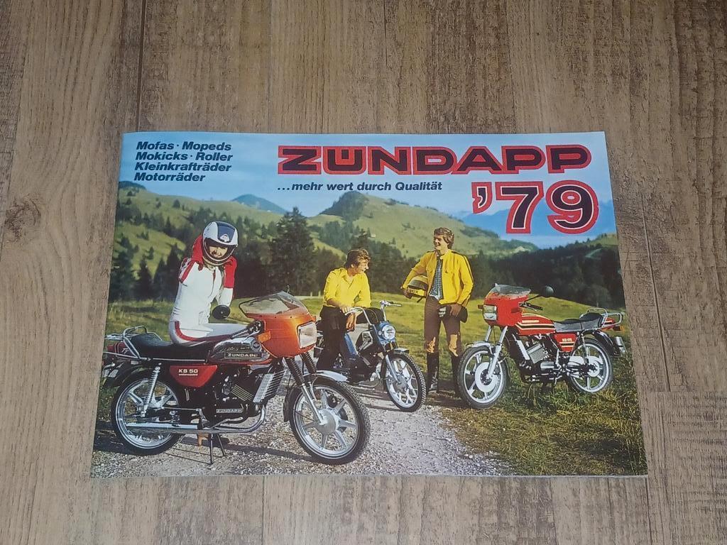 Zundapp Folder D 1979 Duits 24 pagina's N.o.s., Verzenden, Zo goed als nieuw, Buitenlandse clubs, Poster, Plaatje of Sticker