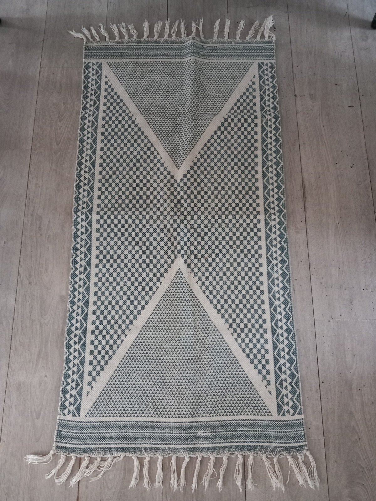 Vloerkleed creme Boho Bohimium, Huis en Inrichting, Ophalen of Verzenden, Nieuw, Groen, Rechthoekig