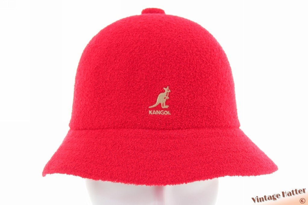 Bucket hoed Kangol Bermuda Casual rood acryl S M L XL nieuw, Hoed, Nieuw, Kangol - Bermuda Casual, One size fits all