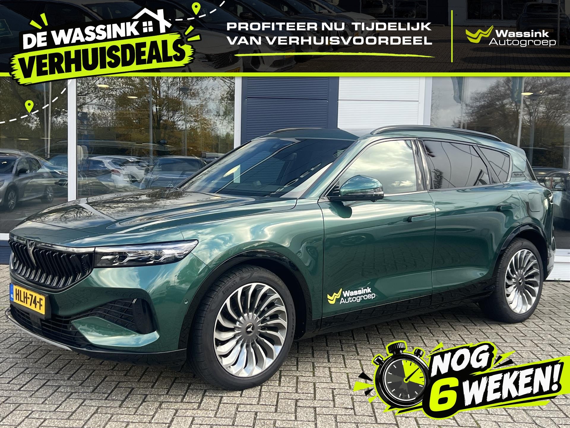 Voyah Free 360kWh 490pk Aut Business Edition 4WD | Navigatie, Auto's, Automaat, Stof, Gebruikt, Zwart