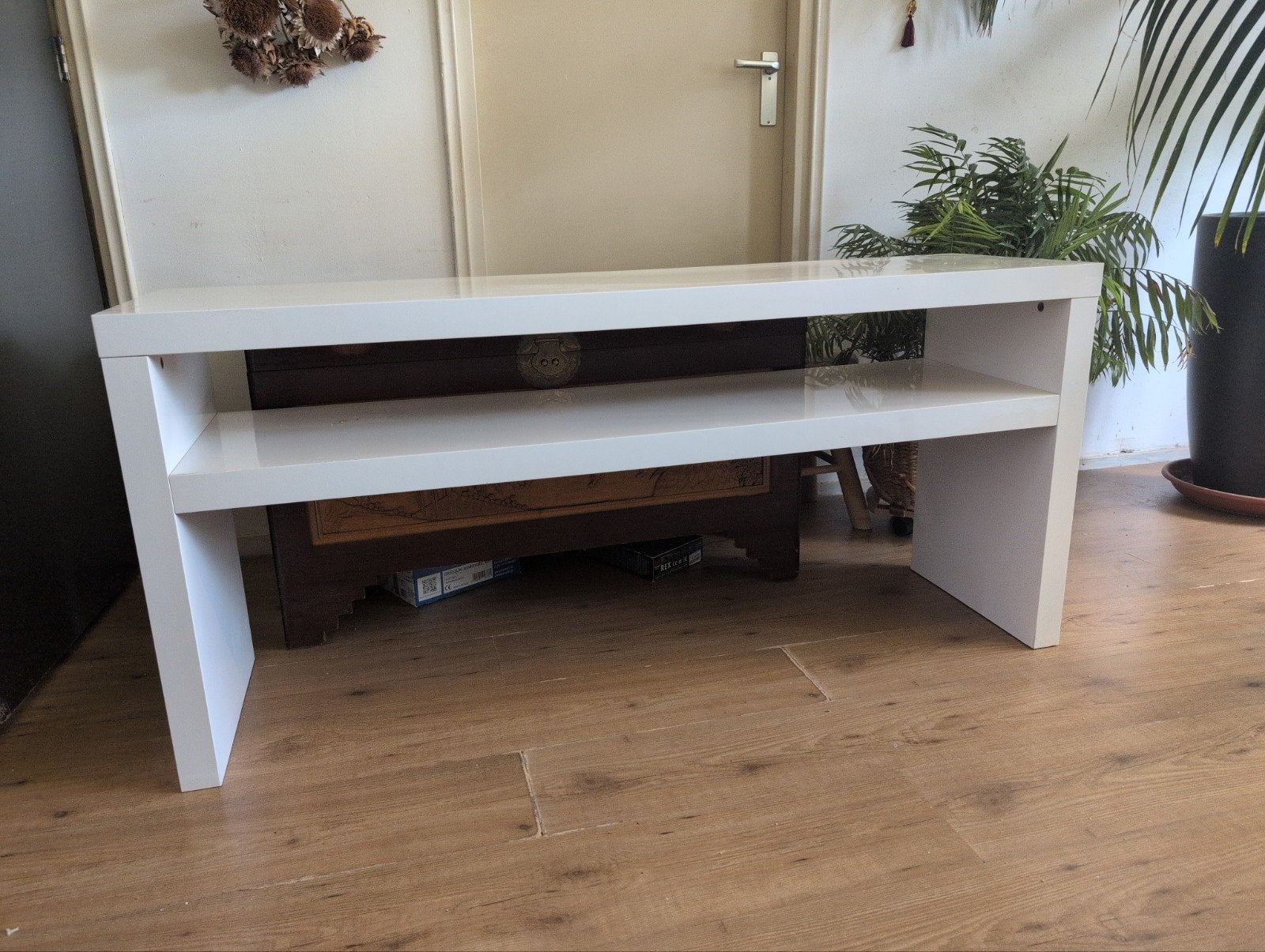 Gratis tv meubel wit hout ikea, Huis en Inrichting, Ophalen, 25 tot 50 cm, Rechthoekig, 100 tot 150 cm