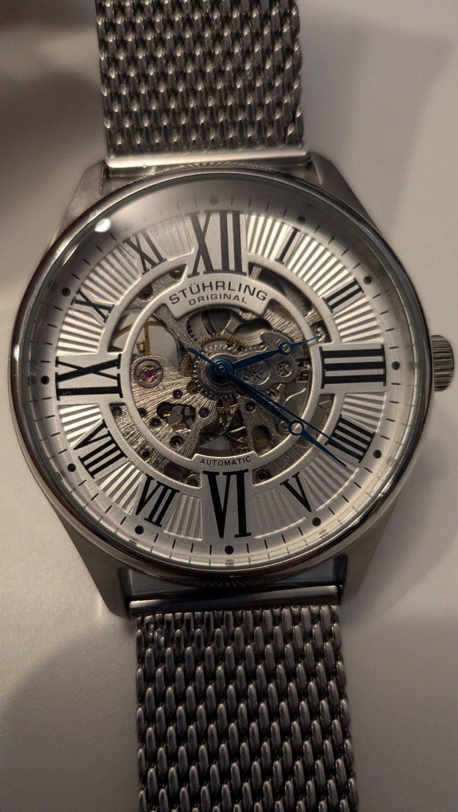 Stührling Original Automatisch Horloge (defect), Sieraden, Tassen en Uiterlijk, Horloges | Heren, Ophalen of Verzenden, Staal