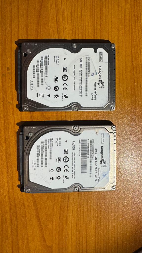 2x Seagate 320GB Laptop HDD SATA - Werkend, Computers en Software, Harde schijven, Ophalen, Intern, 320GB, Nieuw