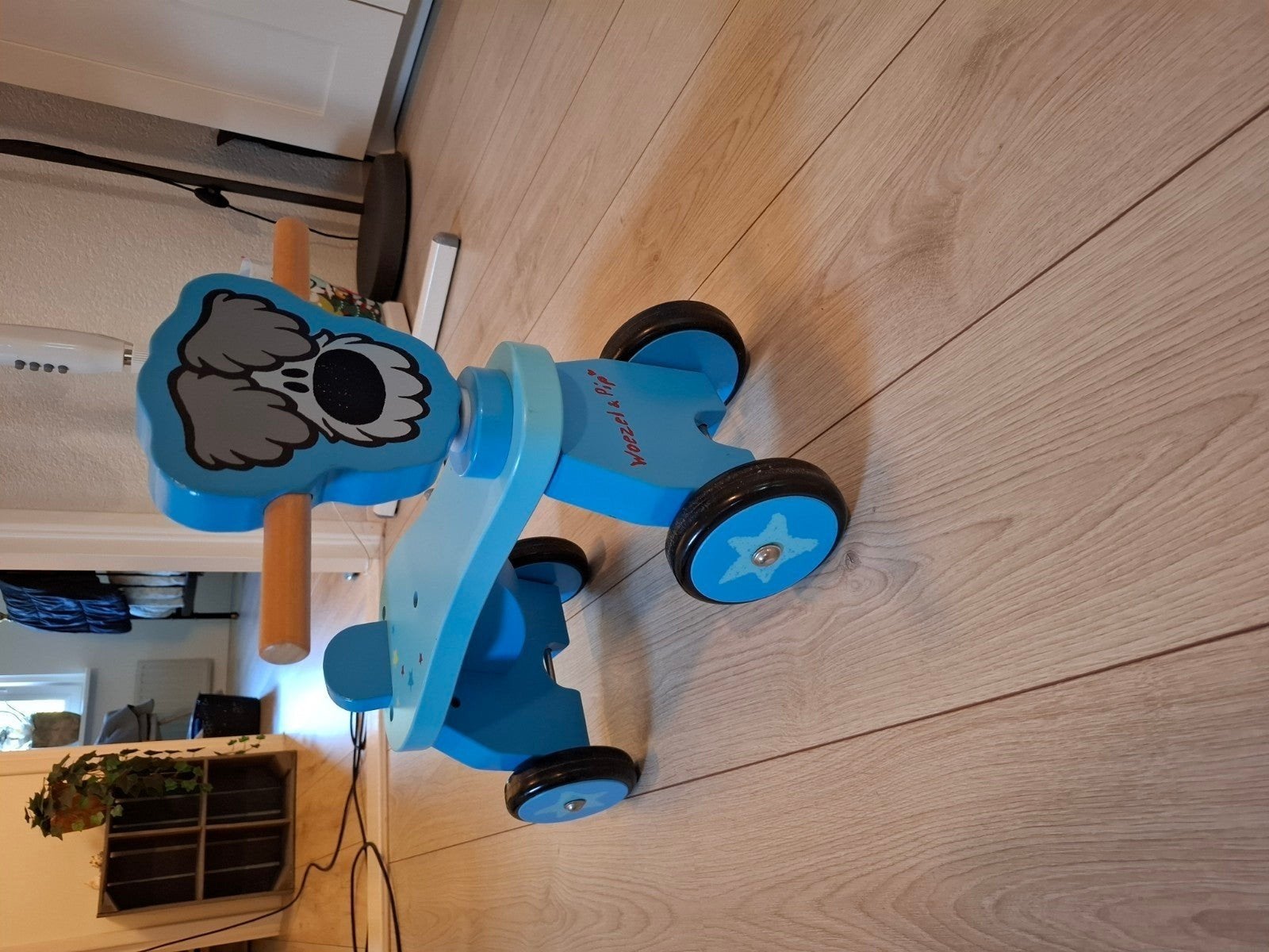 houten woezel loopfietsje, Ophalen of Verzenden, Gebruikt, Overige merken