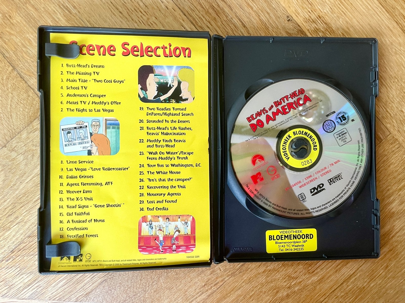Beavis and Butthead Do America DVD (ex-rental, met NL), Engels, Tekenfilm, Nederlands, Ophalen of Verzenden