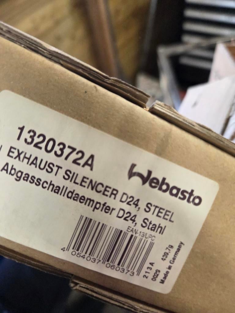 Webasto Uitlaatdemper D24 - Nieuw in doos, Ophalen of Verzenden, Nieuw