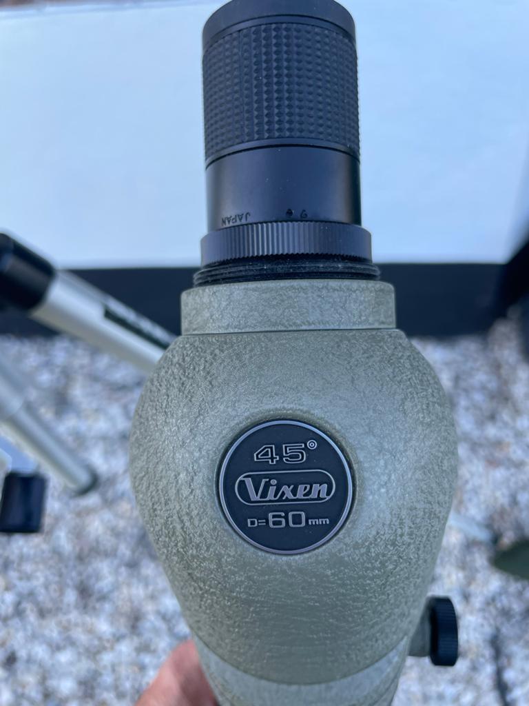 Vixen 45 Spotting Scope D=60mm  en Hoes, Lenzentelescoop (refractor), Met statief, Ophalen of Verzenden, Zo goed als nieuw