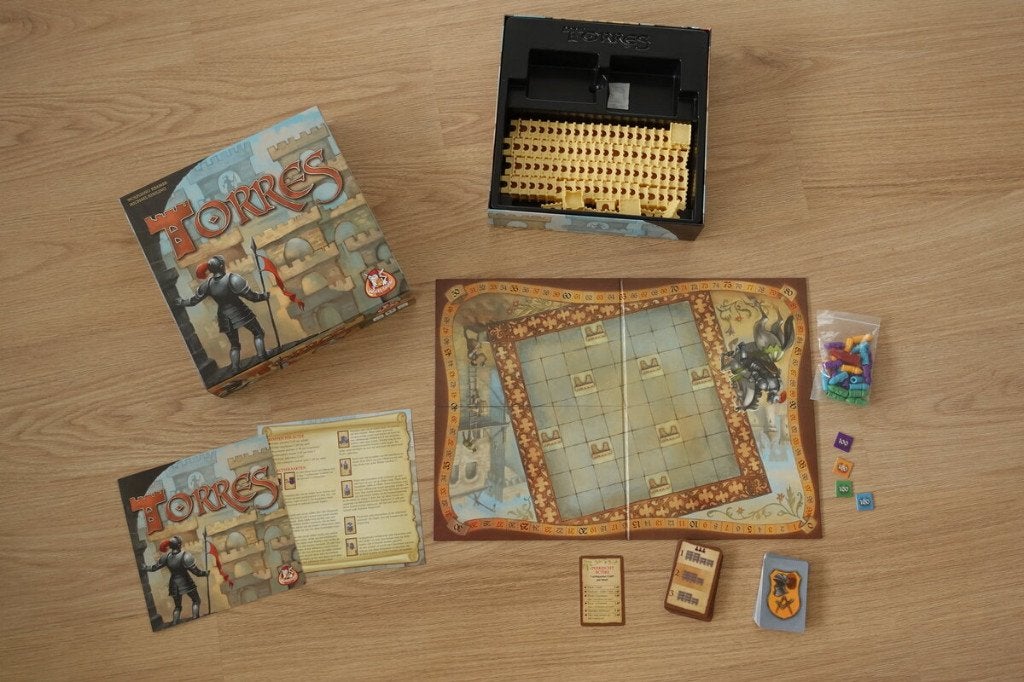 Torres NL versie, Een of twee spelers, Ophalen, Gebruikt, HUCH! , White Goblin Games