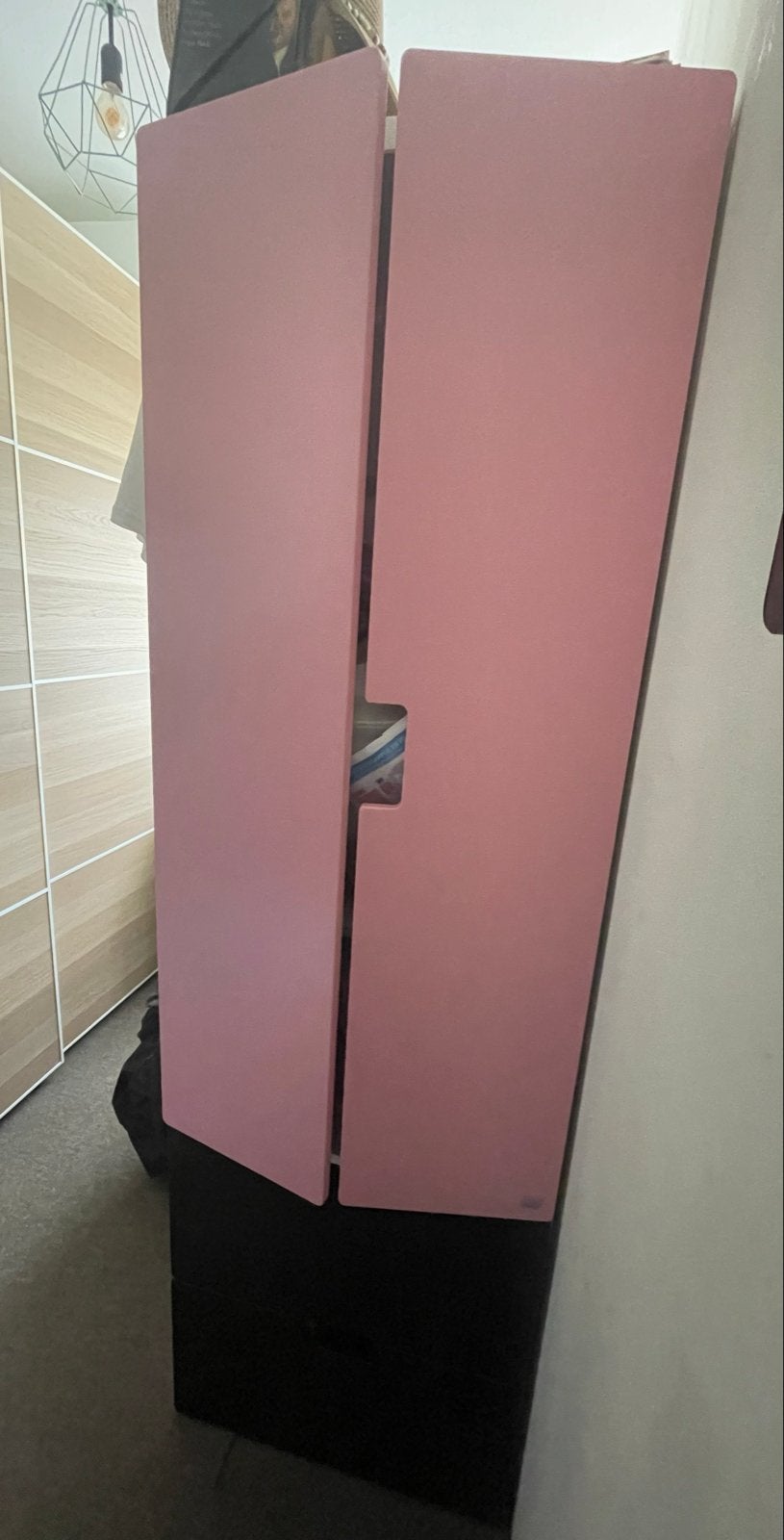 IKEA Roze kledingkast met lades en hangruimte, Ophalen, Gebruikt, 50 tot 100 cm, Met lade(s)