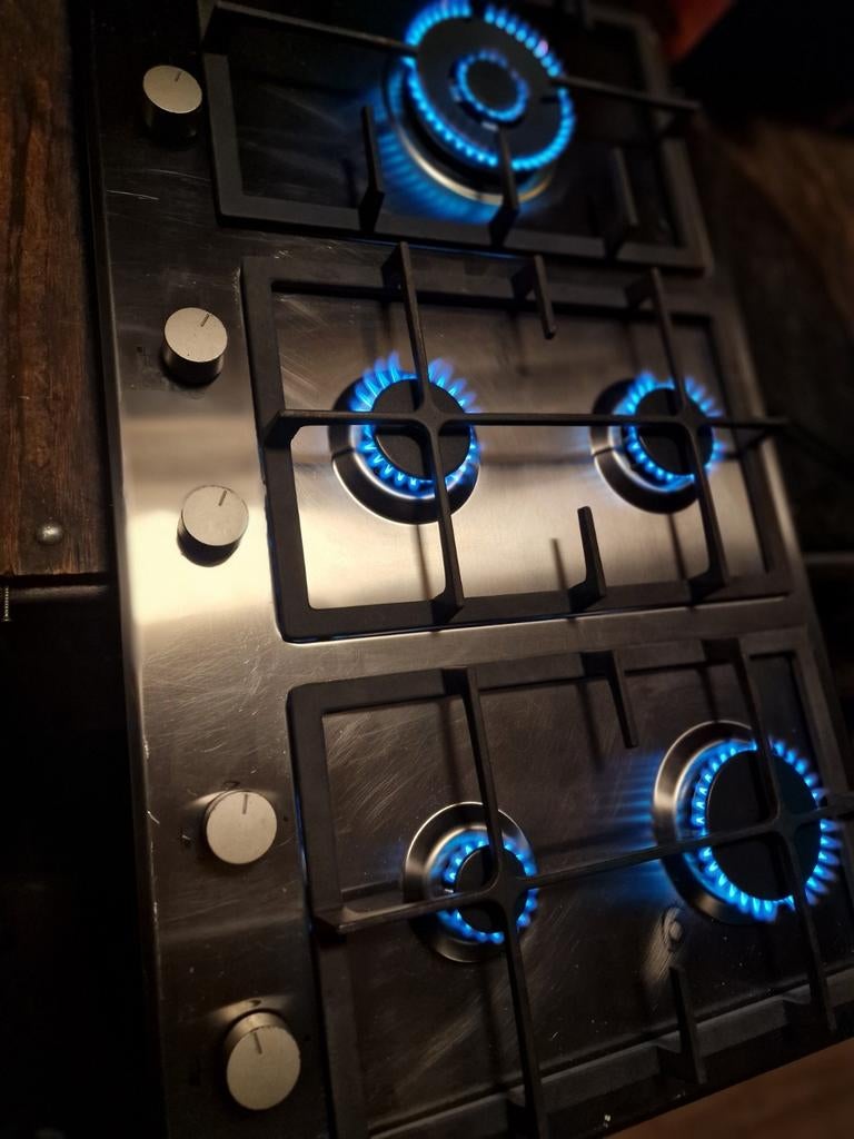 Gaskookplaat op Butaan Propaan Gasfles, Witgoed en Apparatuur, Fornuizen, Minder dan 85 cm, Zo goed als nieuw, Inbouw, Gas
