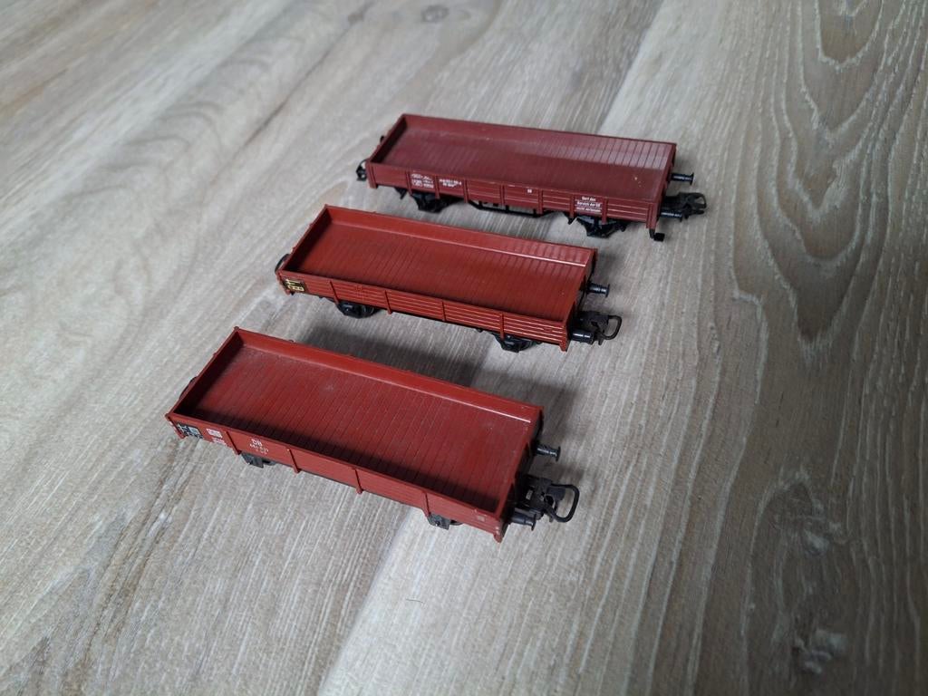Marklïn HO lageboord wagons DB, Hobby en Vrije tijd, Modeltreinen | H0, Wisselstroom, Gebruikt, Wagon, Ophalen of Verzenden