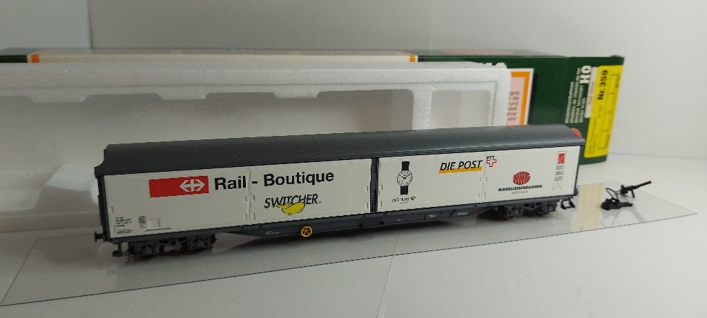 Hag 359 Rail-Shop/Die Post schuifwandwagen SBB, Hobby en Vrije tijd, Overige merken, Gelijkstroom, Wagon, Ophalen of Verzenden