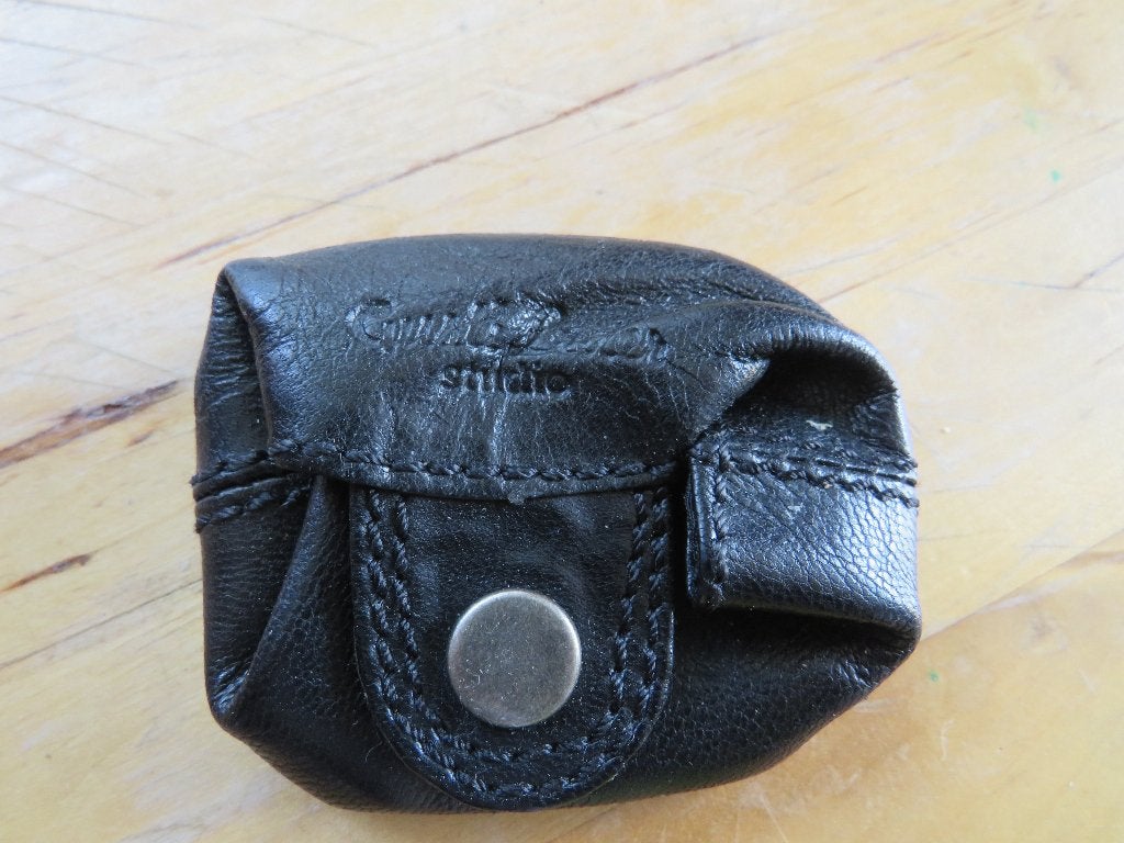 zwart mini muntgeld portmonneetje Linus gusti leder studio, Overige merken, Gebruikt, Zwart, Ophalen of Verzenden
