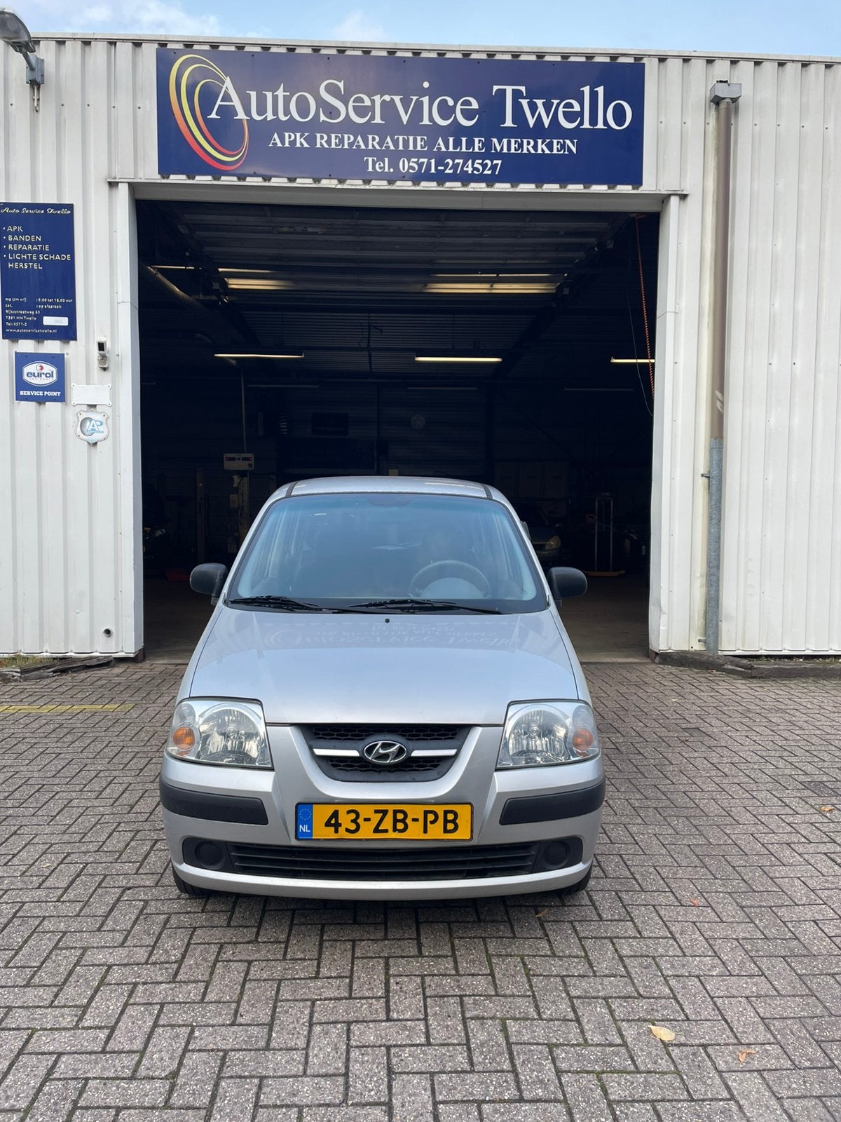 Hyundai Atos 1.1 2007 Grijs, Auto's, Voorwielaandrijving, Stof, 4 cilinders, Elektrische ramen